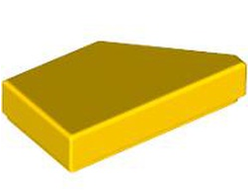 Tile, Modified 1 x 2 Wedge Left, Yellow (5091 6510138)