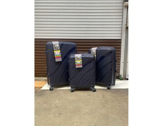 Комплект из 3х чемоданов Impreza Sea Полипропилен S,M,L Фиолетовый
