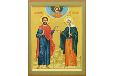 93. Образ мученикой Адриана и Наталии,(30х40) - Наталия Хохлова