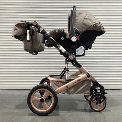 Детская коляска 3 в 1 Luxmom 518 Коричневый