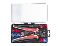 Набор наконечников и клемм со стриппером универсальный 201пр. ARNEZI R6041102