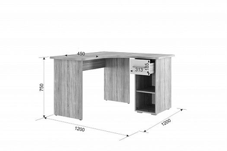 Стол компьютерный 1200 угловой "Лайт-1"