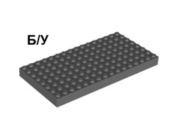 ! Б/У - Brick 8 x 16, Dark Bluish Gray (4204 / 4217133) - Б/У