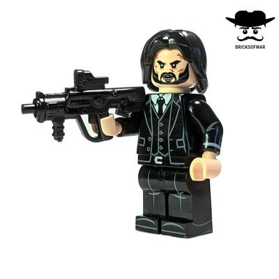 Конструктор фигурка наемного убийцы, Джон Уик, оружие совместимо с Лего