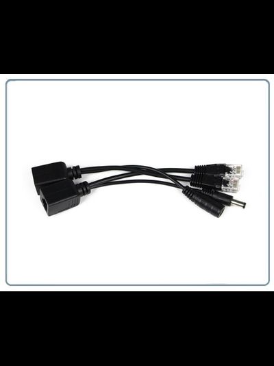 Сплиттер питания и Ethernet для систем IP видеонаблюдения, смешивает питание от 5 -60 В и Ethernet для передачи по кабелю Витая пара 5 категории до 40 метров, пара