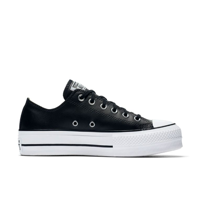 Кеды Converse Lift Leather Black кожаные низкие