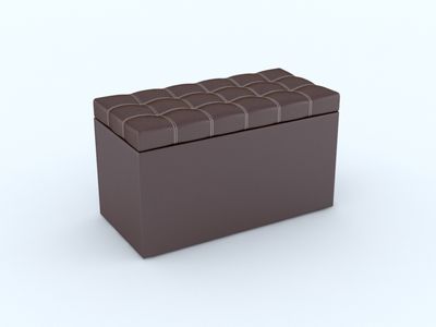 Пуфик "Квадро" тип 2 с ящиком для прихожей