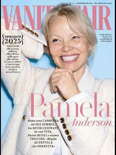 Vanity Fair Italia Magazine January 2025 Pamela Anderson Cover, Иностранные журналы, Intpressshop