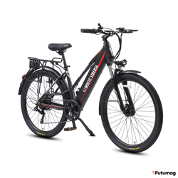 Электровелосипед WHITE SIBERIA CAMRY LIGHT 500W матовый черный