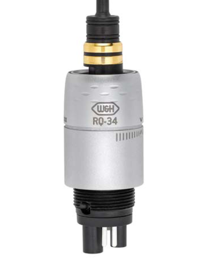 RotoQuick-34 - быстросъемный переходник для турбинных наконечников с фиброоптикой, с регулировкой подачи воды (для 4-канального соединения MidWest) | W&amp;H DentalWerk (Австрия)