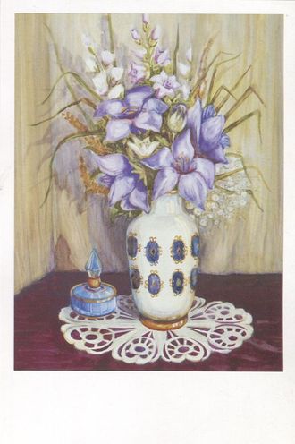 Людмила Целуйко. Ваза с сиреневыми цветами. 2009 г.