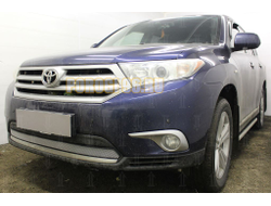 Защита радиатора Toyota HIGHLANDER U40 2010-2013 chrome