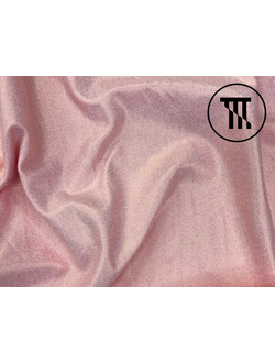 Трикотаж с золотым напылением, цв. Нежно-розовый