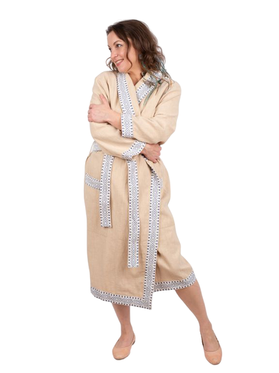 Халат для бани и дома из крапивы