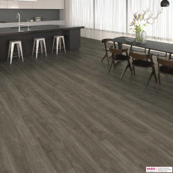 Декор ламината Haro Tritty 200 Aqua Дуб Элеганза Античный Серый 541555 в интерьере гостиной