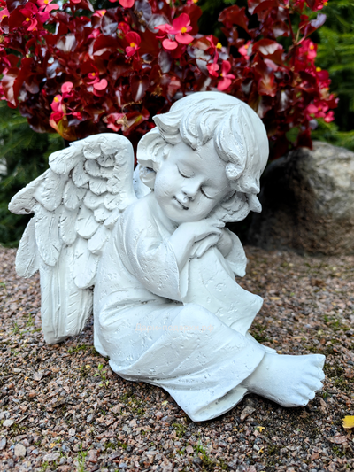Ангел, спящий на коленке  24*20см   0,8 кг   полистоун Россия 1178//085011