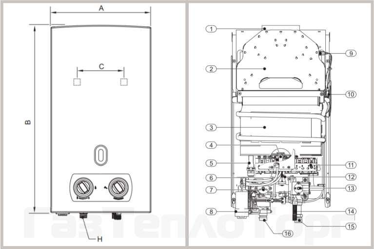 Размер газовой колонки. Газовая колонка Bosch w10 схема подключения. Газовая колонка бош 10. Газовые колонки Bosch wr10-2p23 s5795. Схема подключения газовая колонка Bosch WR 10-2.