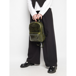Женский кожаный рюкзак Anzolla dark green (арт. 
3040-11)