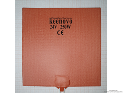 Гибкая нагревающая пластина 250 Вт 24 В (200х200) Keenovo