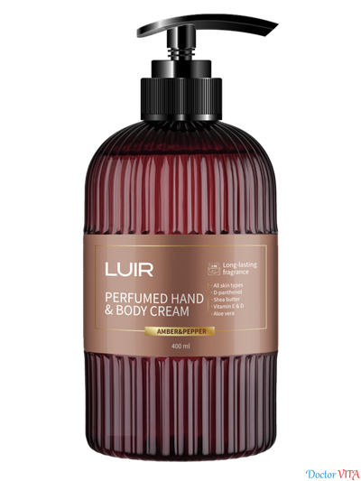 Парфюмированный крем для рук и тела LUIR Amber&Pepper 400 мл.