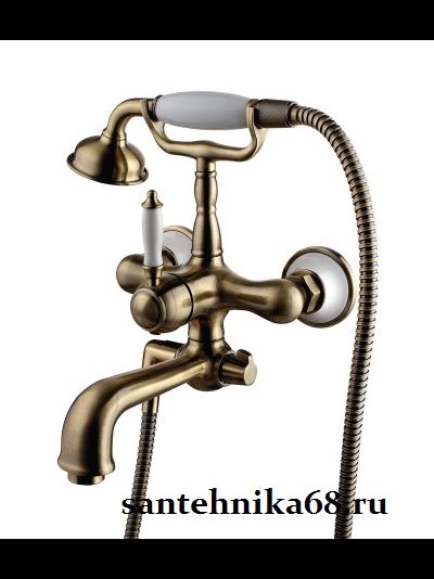 Смеситель для ванны с фиксированным изливом Lemark Villa LM4812B Бронзовый