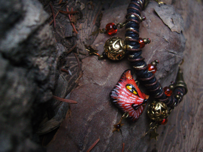 "Шатёр Царевны Лисички", яркий браслет в стиле фэнтези