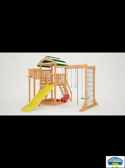 Детская площадка Савушка Мастер 4 + качели-гнездо