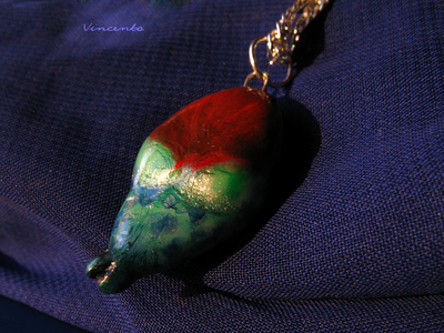 Кулон-капля в виде волшебной рыбки Русалды