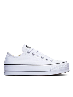 Кеды Converse All Star Lift Ox White, белые низкие конверсы на платформе 560251c фото
