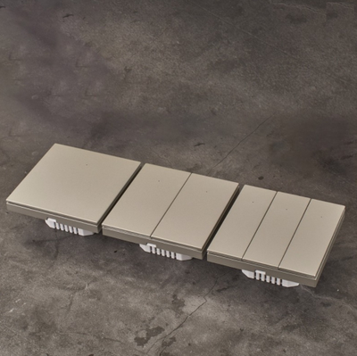 Умный Wi-Fi выключатель ROXIMO одноклавишный, платиновый  SWBTN01-1P