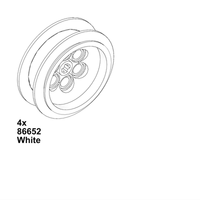 !АНАЛОГ! Wheels /  62' rims White, WHITE (WHL6)