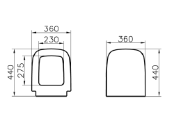 Сиденье для унитаза  с микролифтом VitrA S20, 77-003-009