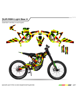 Наклейки на электробайк SUR-RON Light Bee X суррон surron сурон лайт би графика мотопленка