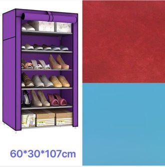 Тканевый складной каркасный  шкаф для обуви ОПТОМ