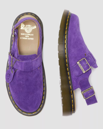 Ботинки Dr Martens Jorge Leather Mules фиолетовые