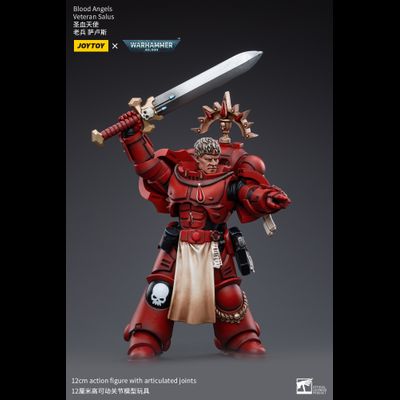 Салюс, ветеран Кровавых Ангелов (Warhammer 40k) - КОЛЛЕКЦИОННАЯ ФИГУРКА 1/18 Blood Angels Veteran Salus (JT3389) - JOYTOY