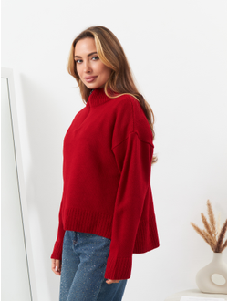 Джемпер поло с длинным рукавом