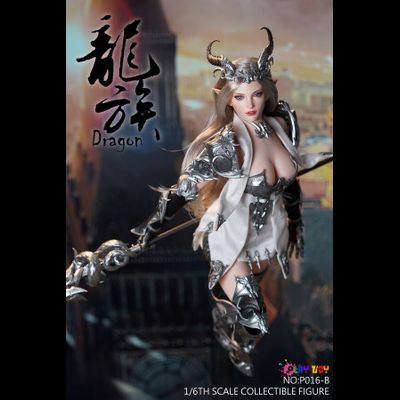 ПРЕДЗАКАЗ - Эльфийка-воин в серебряном - КОЛЛЕКЦИОННАЯ ФИГУРКА 1/6 Dragon Elves silver (P016B) - PLAY TOY ?ЦЕНА: 26700 РУБ?