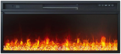 Линейный электроочаг Vision 42 LED (кристаллы)