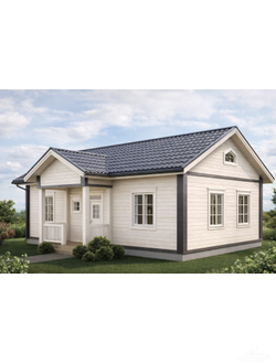 Древесный 84м2 12х7