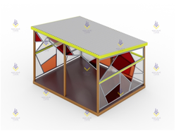 1366.1 Теневой навес «Танграм» цветной тип-2
