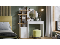 Стол туалетный Голден Белый/Дуб крафт золотой