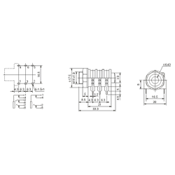 Гнездо «под Джек» (Jack 6,35 мм) CK-6.35-35