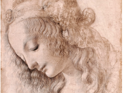 Картина обогреватель, репродукция Леонардо да Винчи Голова девушки