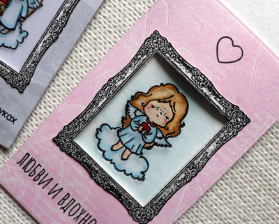 ФП штамп "Ангел с сердцем"