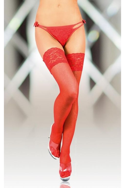 5508 Чулки с широкой кружевной резинкой (с силик. полосками) SoftLine Collection