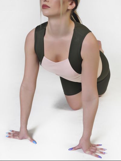 Топ 687-164 Хаки с пудрой