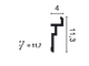 Карниз CX196 U-STEPS - 4*11,3*200см