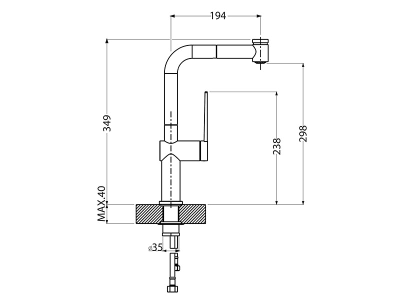 Смеситель Alveus LARA-PS