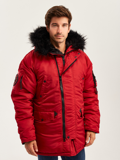 Куртка N3B COMPASS RED/BLACK